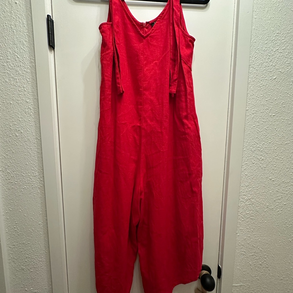 MSK Vibrant Red Jumpsuit